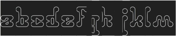 Gastronomy-Hollow-Inverse otf (400) Font LOWERCASE