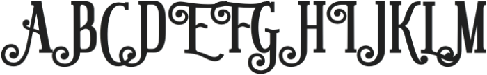 Gastronomy Regular otf (400) Font UPPERCASE