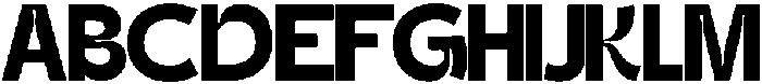 Gatega ExtraBold otf (700) Font UPPERCASE