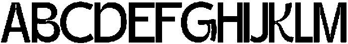Gatega Medium otf (500) Font UPPERCASE