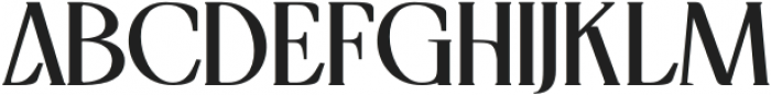 Gathell Regular otf (400) Font UPPERCASE