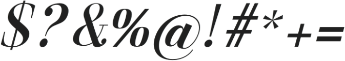 Gathena Serif Italic Extra Bold otf (700) Font OTHER CHARS