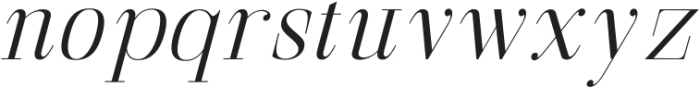 Gathena Serif Italic Extra Light otf (200) Font LOWERCASE