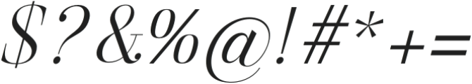 Gathena Serif Italic Light otf (300) Font OTHER CHARS