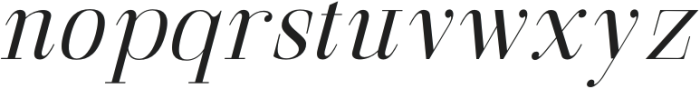 Gathena Serif Italic Light otf (300) Font LOWERCASE