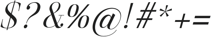 Gathena Serif Italic Regular otf (400) Font OTHER CHARS