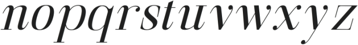 Gathena Serif Italic Regular otf (400) Font LOWERCASE