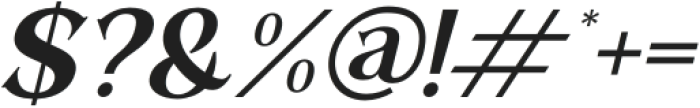 Gathero Italic otf (400) Font OTHER CHARS
