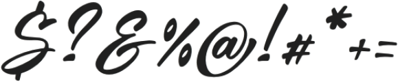Gathwey Italic otf (400) Font OTHER CHARS