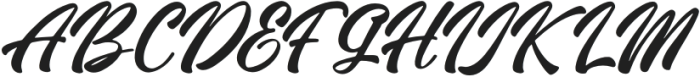 Gathwey Italic otf (400) Font UPPERCASE
