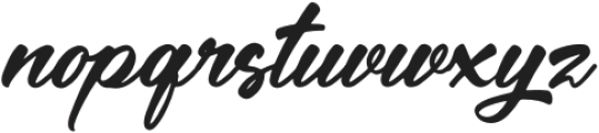 Gathwey Italic otf (400) Font LOWERCASE