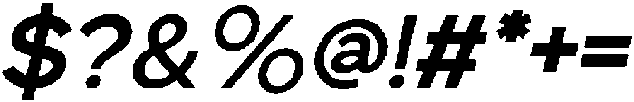 Gatilca Bold Italic otf (700) Font OTHER CHARS
