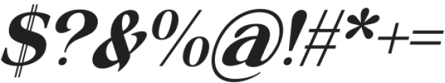 Gatile Italic otf (400) Font OTHER CHARS