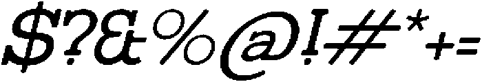 Gatius Rodeo Italic otf (400) Font OTHER CHARS