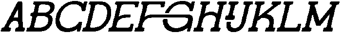 Gatius Rodeo Italic otf (400) Font UPPERCASE