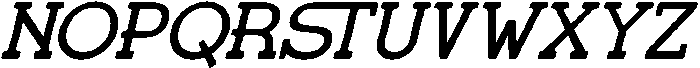 Gatius Rodeo Italic otf (400) Font UPPERCASE