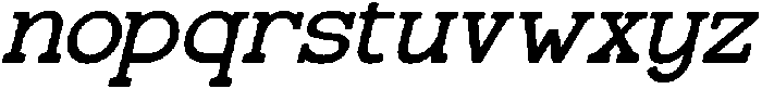 Gatius Rodeo Italic otf (400) Font LOWERCASE