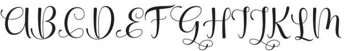 Gattela Regular otf (400) Font UPPERCASE