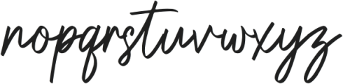 Gatteway Signature otf (400) Font LOWERCASE