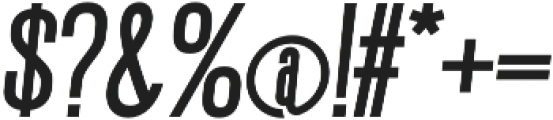 Gatty Bold Italic otf (700) Font OTHER CHARS