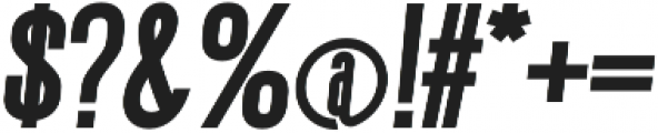Gatty Extra Bold Italic otf (700) Font OTHER CHARS