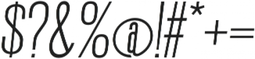 Gatty Light Italic otf (300) Font OTHER CHARS