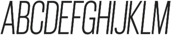 Gatty Light Italic otf (300) Font UPPERCASE