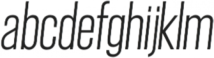 Gatty Light Italic otf (300) Font LOWERCASE