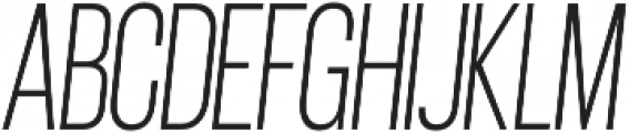 Gatty Ultra Light Italic otf (300) Font UPPERCASE