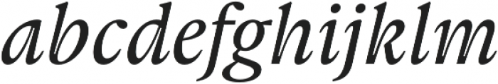 Gauthier FY Medium Italic otf (500) Font LOWERCASE