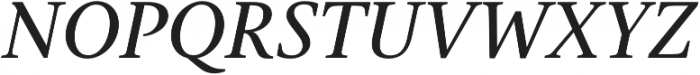 Gauthier Next FY Medium Italic otf (500) Font UPPERCASE