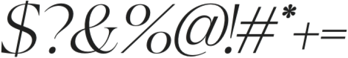 Gauzy Lumatic Italic otf (400) Font OTHER CHARS