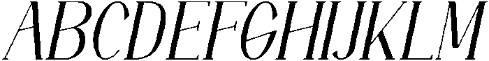 Gavelle Italic otf (400) Font UPPERCASE