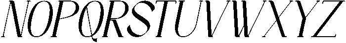 Gavelle Italic otf (400) Font UPPERCASE