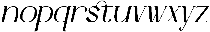 Gavelle Italic otf (400) Font LOWERCASE