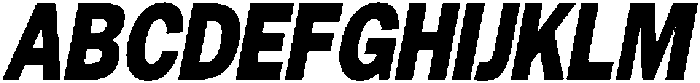 Gavion Black Condensed Italic otf (900) Font UPPERCASE