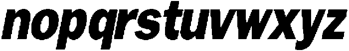 Gavion Black Condensed Italic otf (900) Font LOWERCASE