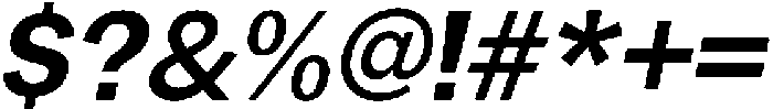 Gavion Bold Italic otf (700) Font OTHER CHARS