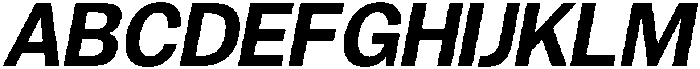 Gavion Bold Italic otf (700) Font UPPERCASE