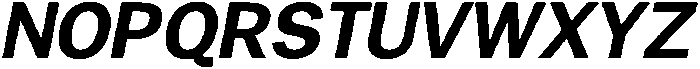 Gavion Bold Italic otf (700) Font UPPERCASE