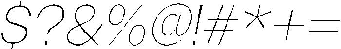 Gavion Extra Light Italic otf (200) Font OTHER CHARS