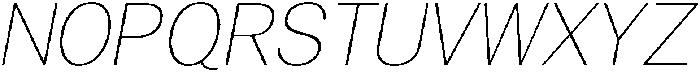 Gavion Extra Light Italic otf (200) Font UPPERCASE