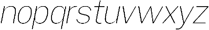 Gavion Extra Light Italic otf (200) Font LOWERCASE