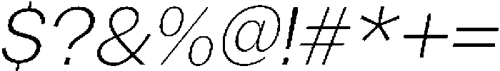 Gavion Light Italic otf (300) Font OTHER CHARS