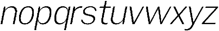 Gavion Light Italic otf (300) Font LOWERCASE
