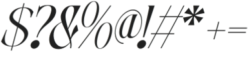 Gavona Elegant Italic otf (400) Font OTHER CHARS