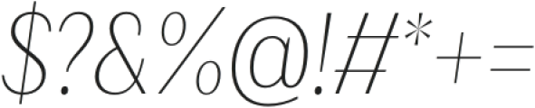 Gayatri Thin Italic otf (100) Font OTHER CHARS