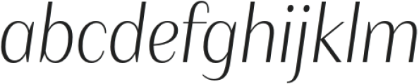Gayatri UltraLight Italic otf (300) Font LOWERCASE
