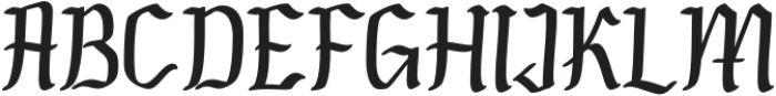 Gayoste Regular otf (400) Font UPPERCASE