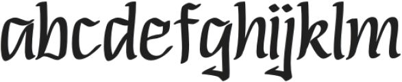 Gayoste Regular otf (400) Font LOWERCASE